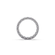 Double Row Diamond Eternity Band Ring – Statement Wedding Ring in Yellow, Rose & White Gold | Luxury Full Sparkle Design – JewelVerra