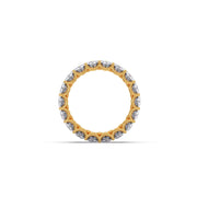 Double Row Diamond Eternity Band Ring – Statement Wedding Ring in Yellow, Rose & White Gold | Luxury Full Sparkle Design – JewelVerra