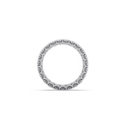 Double Row Diamond Eternity Ring in Yellow Gold – Sparkling Luxury Band | JewelVerra