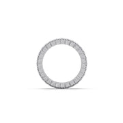 Double Row Diamond Eternity Ring in Yellow Gold – Bold & Sparkly Band | JewelVerra