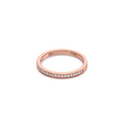 Elegant Diamond Eternity Band in Yellow Gold – Dainty & Stylish Ring | JewelVerra