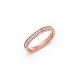 Classic Diamond Band Ring – Sleek Everyday Style in Yellow, Rose & White Gold | Perfect for Office, Travel & Casual Wear – JewelVerra