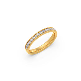 Classic Diamond Band Ring – Sleek Everyday Style in Yellow, Rose & White Gold | Perfect for Office, Travel & Casual Wear – JewelVerra