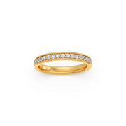 Classic Diamond Band Ring – Sleek Everyday Style in Yellow, Rose & White Gold | Perfect for Office, Travel & Casual Wear – JewelVerra