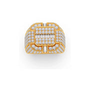 Bold Diamond Ring for Men – Yellow Gold Luxury Statement Ring | JewelVerra