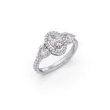 Oval and Heart Diamond Ring in Yellow Gold – Statement Engagement Ring | JewelVerra