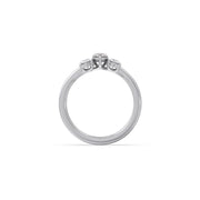 Three Oval Diamond Ring in Yellow Gold – Classic & Elegant Design | JewelVerra