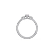 Rose Gold Marquise Diamond Ring – Trio Sparkling Diamond Ring | JewelVerra
