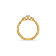 Rose Gold Marquise Diamond Ring – Trio Sparkling Diamond Ring | JewelVerra