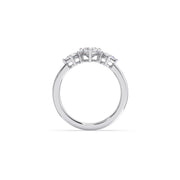 Heart Diamond Ring for Women – Three Stone Yellow Gold Promise Ring | JewelVerra