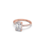 Emerald-Cut Diamond Solitaire Ring in Yellow Gold – Classic Elegant Engagement Style | JewelVerra