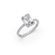 Emerald-Cut Diamond Solitaire Ring in Yellow Gold – Classic Elegant Engagement Style | JewelVerra