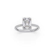 Emerald-Cut Diamond Solitaire Ring in Yellow Gold – Classic Elegant Engagement Style | JewelVerra