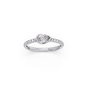 Pear-Shaped Diamond Ring in Yellow Gold – Elegant Halo Sparkle | JewelVerra