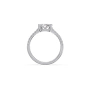 Pear-Shaped Diamond Ring in Yellow Gold – Elegant Halo Sparkle | JewelVerra