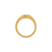 Teardrop Bezel Diamond Ring for Women – Yellow Gold Elegant Solitaire Design | JewelVerra