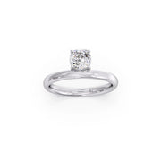Cushion-Cut Diamond Solitaire Ring in Yellow Gold – Classic & Elegant | JewelVerra