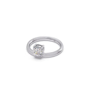 Cushion-Cut Diamond Solitaire Ring in Yellow Gold – Classic & Elegant | JewelVerra