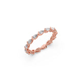 Eternity Diamond Band Ring – Yellow Gold with Oval Lab-Grown Diamonds | JewelVerra