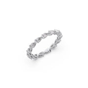 Eternity Diamond Band Ring – Yellow Gold with Oval Lab-Grown Diamonds | JewelVerra