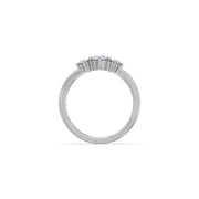 Three Stone Diamond Ring for Women – Yellow Gold Minimal Solitaire Trio | JewelVerra