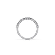 Marquise Diamond Band Ring in Yellow Gold – Dainty Stacking Ring for Women | JewelVerra