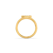 Marquise Diamond Ring in Yellow Gold – Elegant Wave Band | JewelVerra