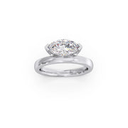 Marquise Solitaire Gold Ring for Women – Elegant Minimal Design with Single Diamond | JewelVerra