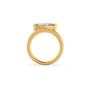 Marquise Solitaire Gold Ring for Women – Elegant Minimal Design with Single Diamond | JewelVerra