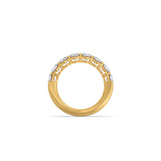 Classic Round Diamond Band in Yellow Gold – Full Eternity Style | JewelVerra