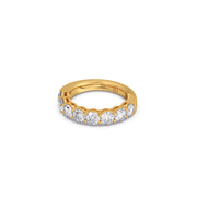 Classic Round Diamond Band in Yellow Gold – Full Eternity Style | JewelVerra