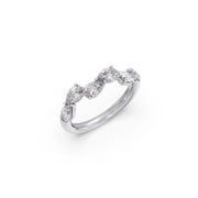 Pear & Oval Diamond Band Ring for Women – Elegant Gold Diamond Ring – Minimal & Sparkling Style | JewelVerra