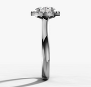 Oval Halo Diamond Ring | Jewelverra