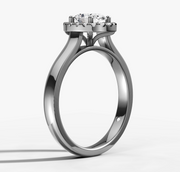 Oval Halo Diamond Ring | Jewelverra
