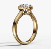 Oval Halo Diamond Ring | Jewelverra