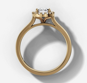 Oval Halo Diamond Ring | Jewelverra
