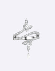 Petal-Inspired Floral Ring in Yellow Gold