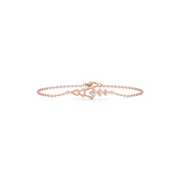Arrow & Diamond Motif Bracelet in Yellow Gold – Geometric Charm | JewelVerra