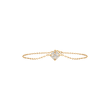 Yellow Gold Star Diamond Charm Bracelet – Dainty Elegant Design | JewelVerra