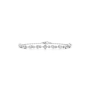 White Gold Diamond Bracelet – Multi-Shape Diamond Design for Women | JewelVerra