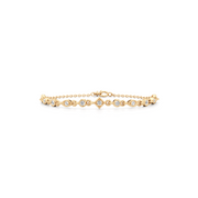 White Gold Diamond Bracelet – Multi-Shape Diamond Design for Women | JewelVerra