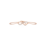 Infinity Diamond Bracelet in Yellow Gold | Love & Forever Symbol | JewelVerra