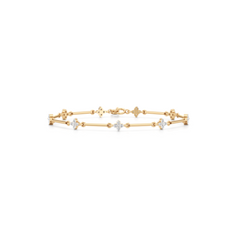 Gold Floral Diamond Bracelet – Elegant & Sparkling Jewelry for Women | JewelVerra