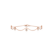 Drape Diamond Bracelet in Yellow Gold – Elegant Drop Style Chain | JewelVerra