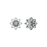 Floral Diamond Stud Earrings for Women – Gold Finish – Elegant Petal Design | Lab-Grown Diamond Jewelry by JewelVerra