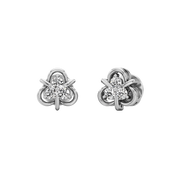 Gold Diamond Floral Stud Earrings for Women – Petite & Elegant | JewelVerra