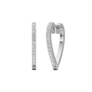 Heart-Shaped Diamond Hoop Earrings for Women – Rose Gold Finish | Elegant Lab-Grown Diamond Jewelry by JewelVerra