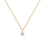 Classic Bloom Diamond Pendant – Elegant White Gold Necklace | JewelVerra
