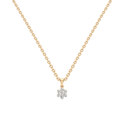 Classic Bloom Diamond Pendant – Elegant White Gold Necklace | JewelVerra
