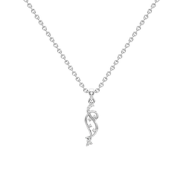 Twisted Vine Diamond Pendant Necklace – 14K White Gold or Yellow Gold | Modern Elegant Jewelry – JewelVerra